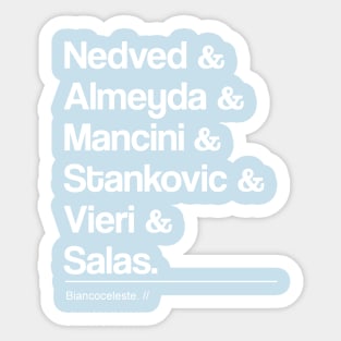 The Legends Of Biancoceleste III Sticker